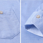 Dad Wears A Long-sleeved T-shirt With Thin Spring And Autumn Lapels