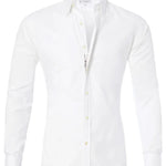 Long Sleeve Zipper Shirt With Button Design Fashion Lapel Tops For Mens Clothing